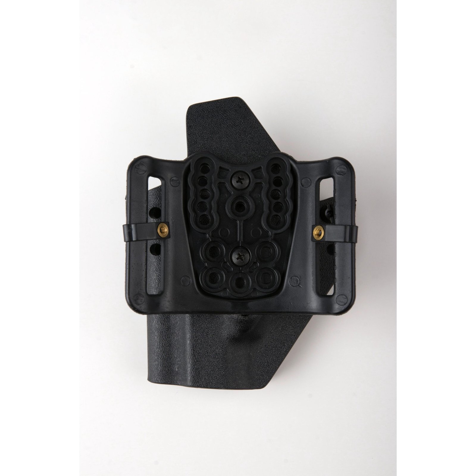 OWB holster mounting hole pattern and back structure