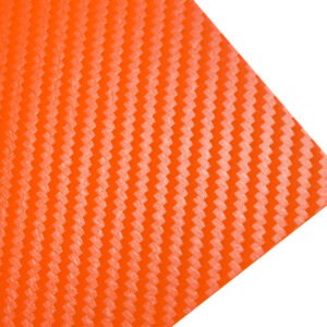 bright orange carbon fiber texture thermoplastic sheet